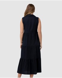 Ripe Maternity - Tracy Tiered Linen Dress