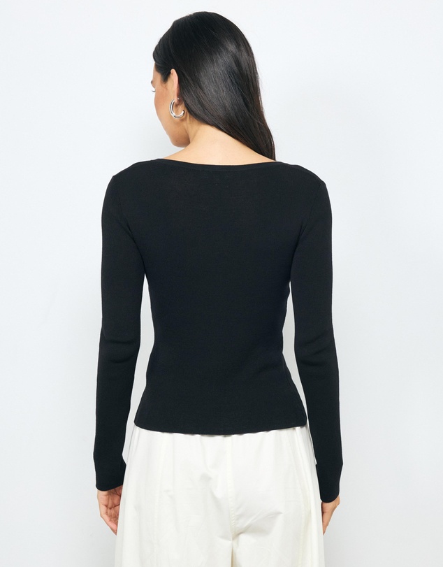 AERE - Lyla Organic Cotton Knit Cardigan