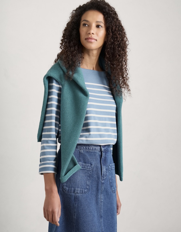 Seasalt - Seasalt Cornwall Blue Sailor Shirt