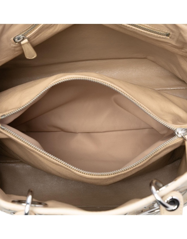 Dior - Pre-Loved Woven Lambskin Lady Dior Avenue Tote