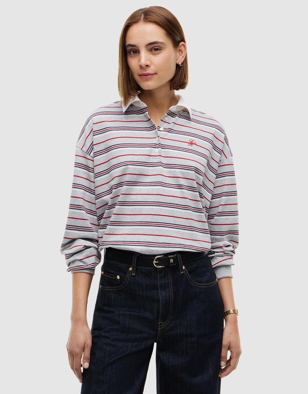 Tommy Hilfiger - Rugby Stripe Relaxed Polo Sweatshirt