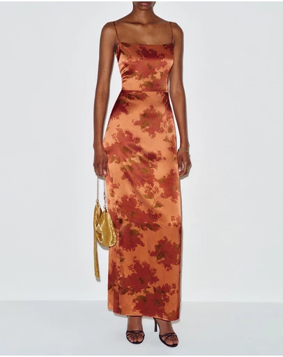 Reformation - Frankie Silk Dress