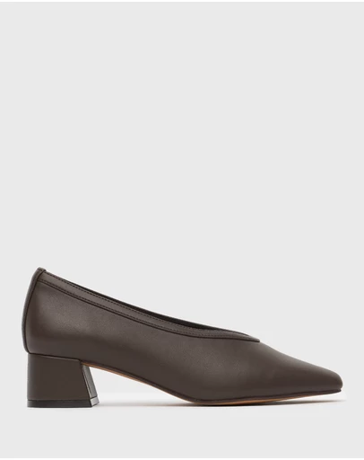 Betts - Alora Block Heel Ballet Pumps