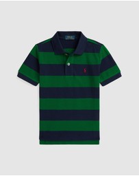 Polo Ralph Lauren - Striped Cotton Mesh Polo Shirt - Kids