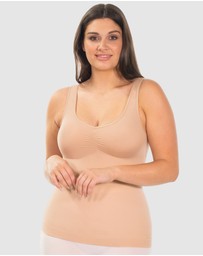 B Free Intimate Apparel - Curvy Ultra Light Shaping V-Tank