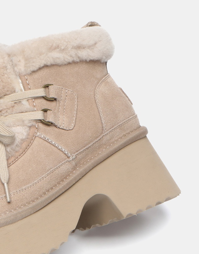 EVERAU - Australian Shepherd Ugg Bumpy Cow Suede Upper Fashion Boots