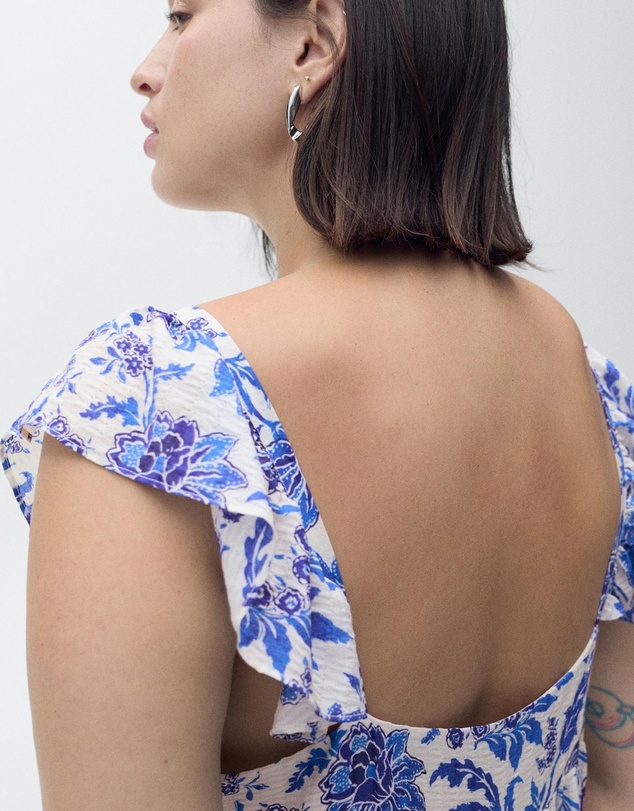 M.N.G - Ramona Ruffled Floral Print Dress