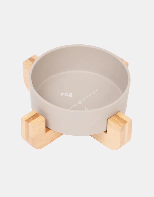 Mog & Bone - Single Bamboo Cat Bowl Mocha