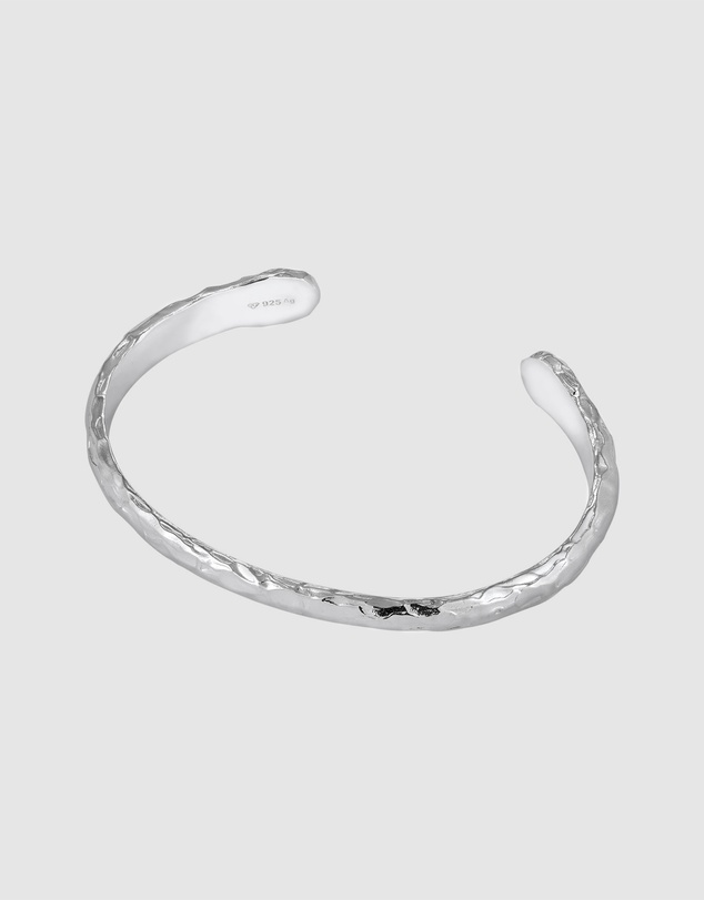 Kuzzoi - ICONIC EXCLUSIVE - Textured Cuff Bracelet in 925 Sterling Silver