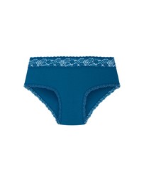 City Chic - Plus size Iris 3 Pack Cotton Cheeky Panty - pink icing blue tint teal