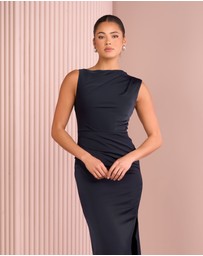 Azzurielle - Gentille High Neck Maxi Dress