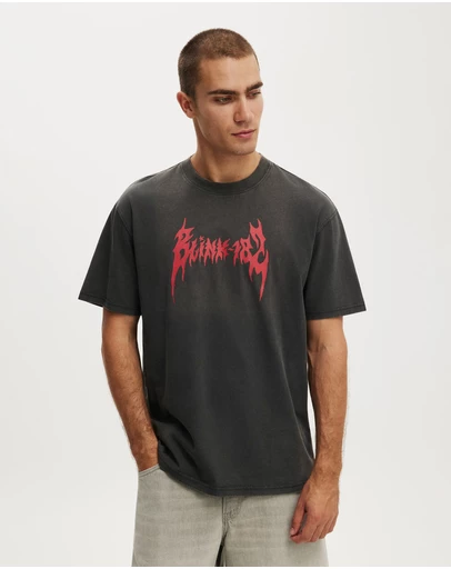 Cotton On - Cropped Fit Music T-Shirt