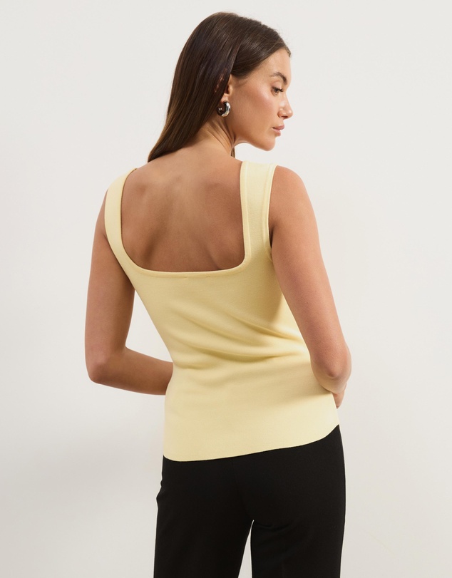 Atmos&Here - Gia Square Neck Knit Top