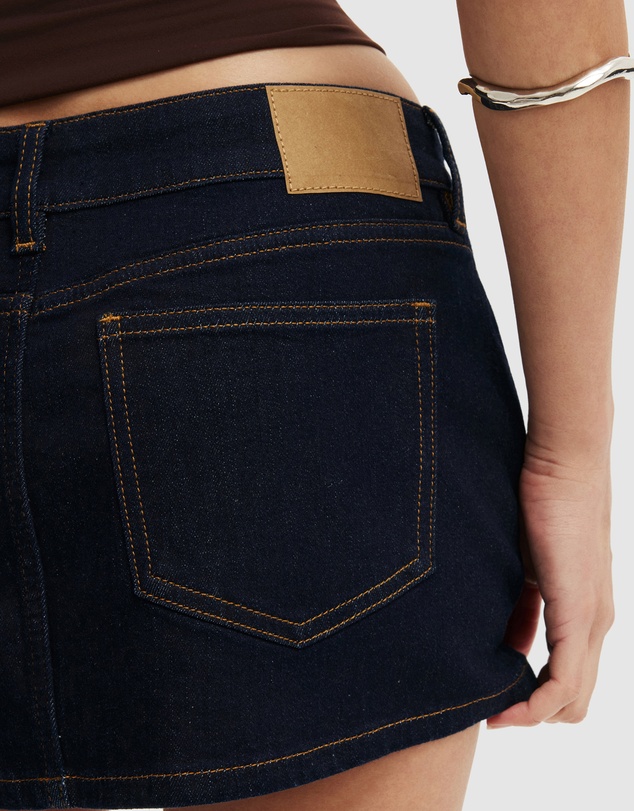 Cotton On - Micro Low Denim Skirt