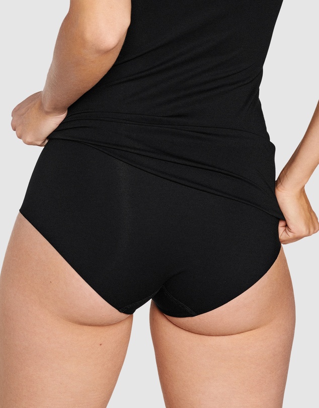 Naturana - Cotton & Modal Seamless High Waist Brief