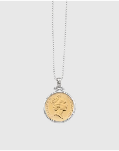 Von Treskow - Hinged One Cent Coin Box Chain Necklace