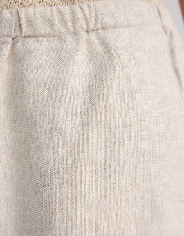 Oxford - Gabriele Crop French Linen Pant