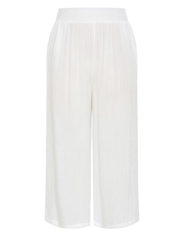 City Chic - Plus size Maci Pant - ivory