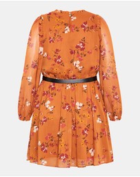 City Chic - Plus sizeMaddie Print Dress - amber