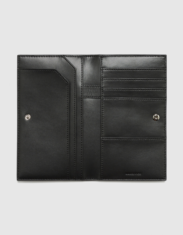 Nakedvice - The Salerno Black Croc Passport Wallet