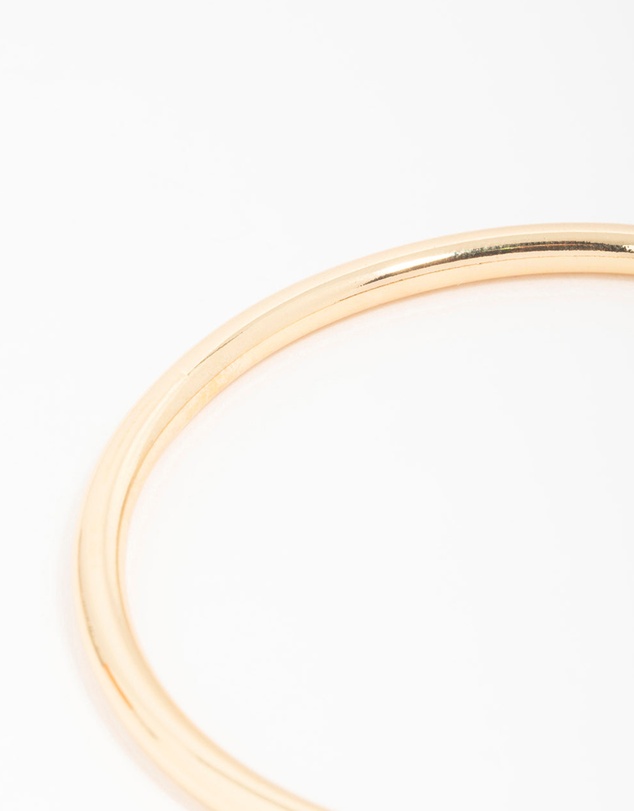 Lovisa - Gold Plated Brass Plain Round Bangle
