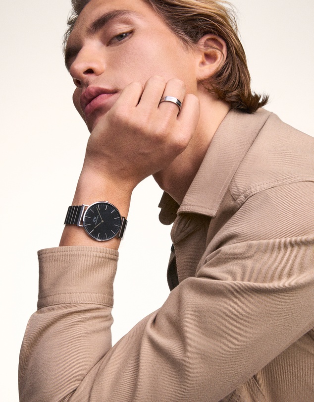 Daniel Wellington - Classic 40mm Sterling Piano Brushed Onyx