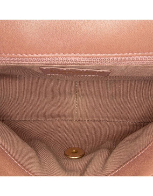 Chanel - Pre-Loved Mini Rectangular Chevron Lambskin Chain Around Flap