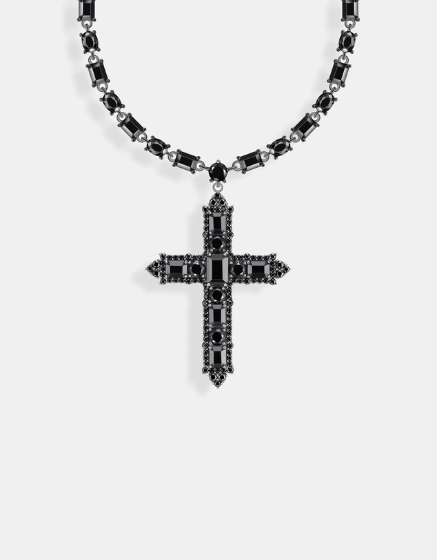 THOMAS SABO - Necklace with cross pendant and zirconia