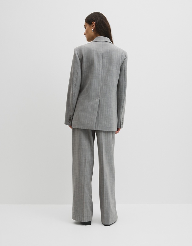 Country Road - Wool Blend Pinstripe Classic Blazer