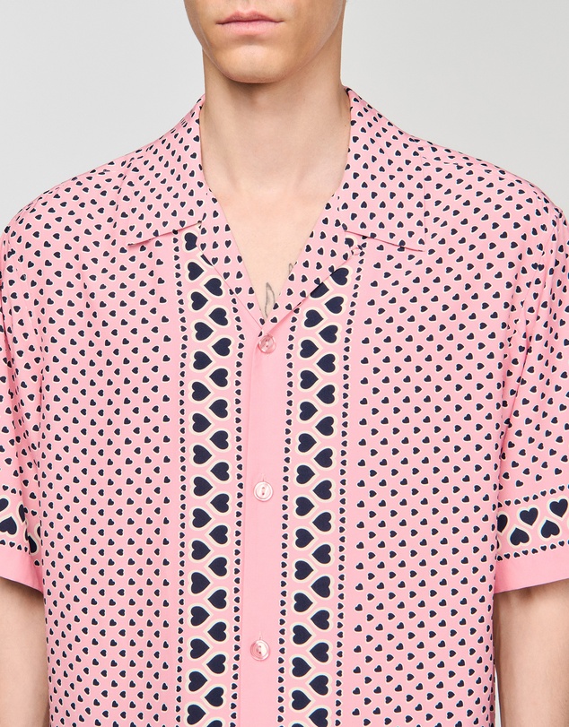 Sandro - All Over Coeur Mc Shirt