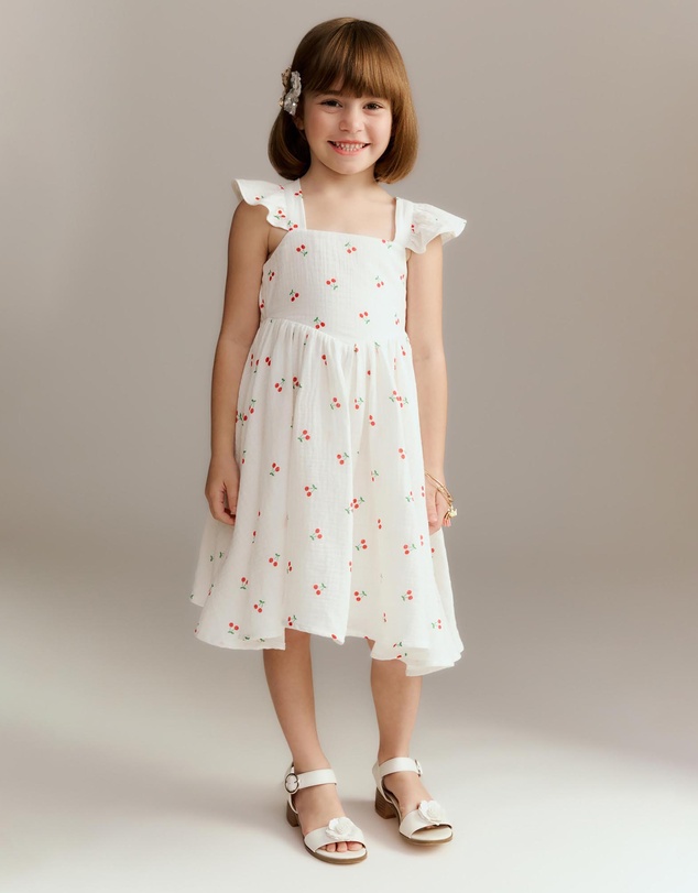 Bardot Junior - Clea Cherry Mini Dress - Kids-Teens