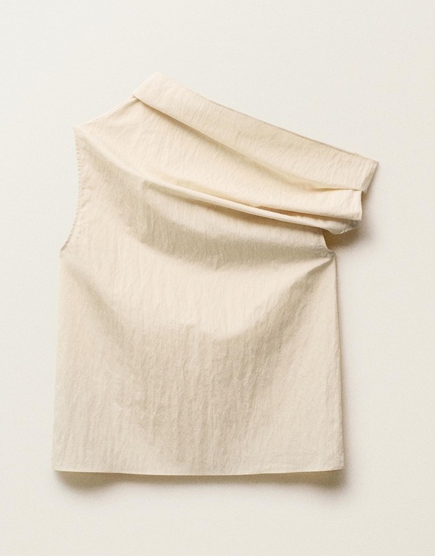M.N.G - Mandala Blouse With Asymmetrical Collar