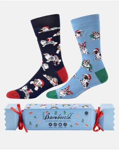 Bamboozld - 2-Pack Chrissy Dogs Cracker Socks