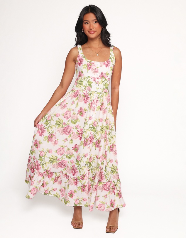 Petal & Pup - Tullia Maxi Dress - Pink Floral