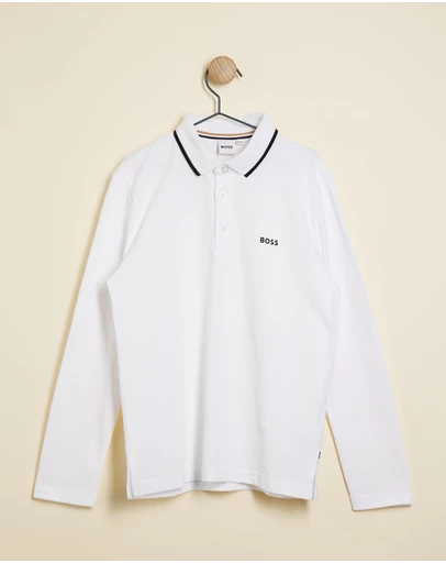 BOSS - Long Sleeve Polo - Kids-Teens