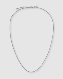Rosefield - Flat Curb Silver Tone Necklace