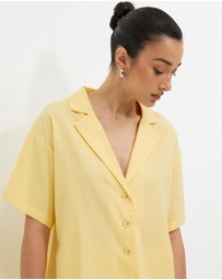 Calli - Karina Oversized Collared Shirt
