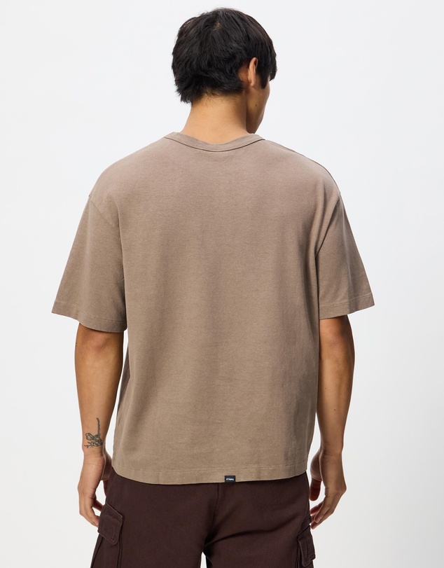 Thrills - Hemp Thrills Embro Oversize Box Crop Tee