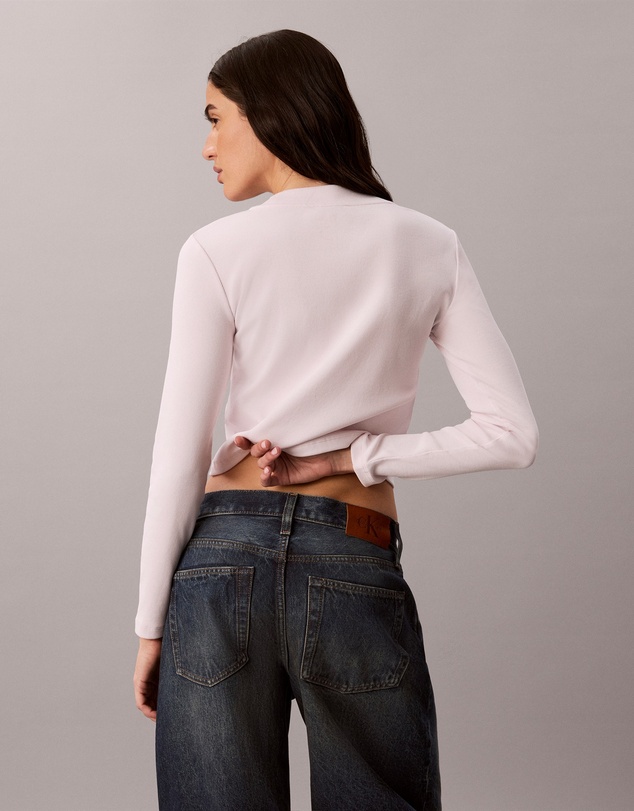 Calvin Klein Jeans - Monogram Logo Long Sleeve Baby Tee