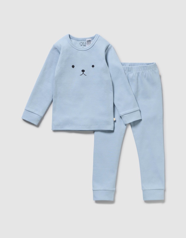 Wilson & Frenchy - Organic Rib Long Sleeved Pyjamas - Kids