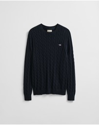 Gant - Cotton Cable Crew Neck Knit