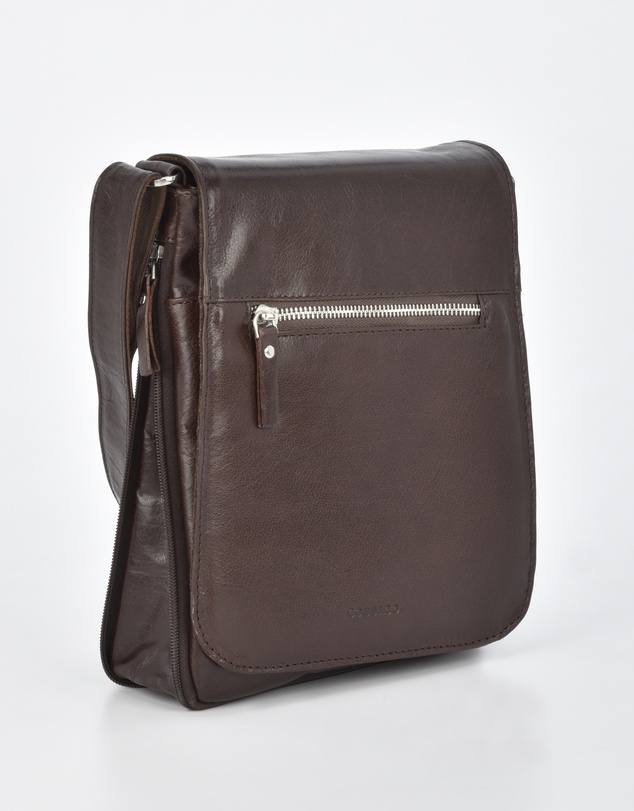 Cobb & Co - Notting Jr. Leather RFID Expandable Satchel