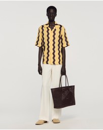 Sandro - Braided Tote Messenger