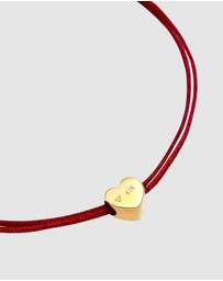 Elli Jewelry - Bracelet Heart 925 Sterling Silver Gold-Plated