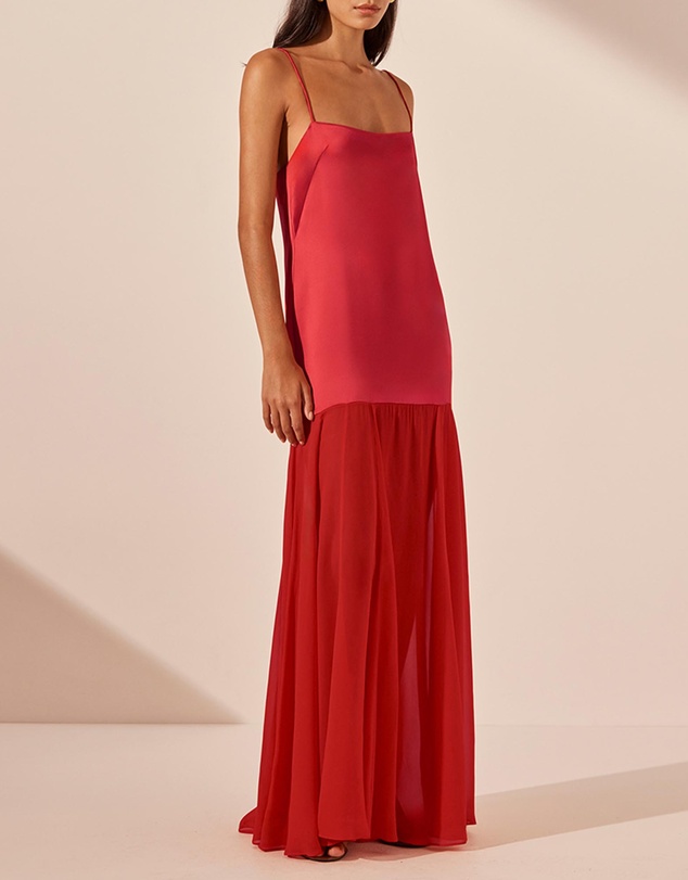 Shona Joy - Moraya Dropped Waist Maxi Dress
