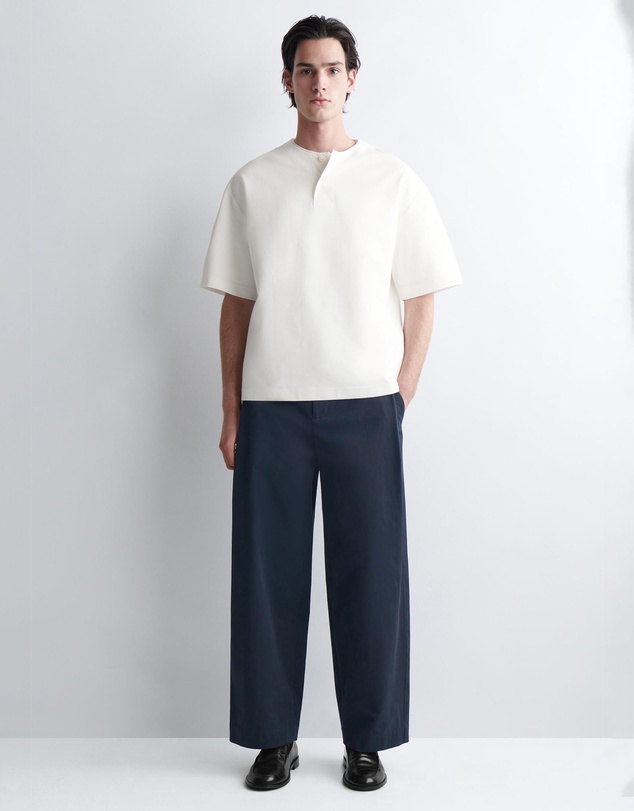 COS - Oversized Cotton-Jersey Henley