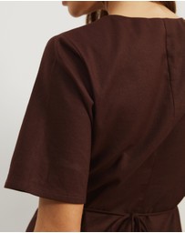Atmos&Here - Alice Asymmetric Wrap Mini Dress