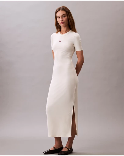 Calvin Klein Jeans - Modal Stretch Rib Midi Dress