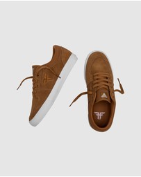 Fallen Footwear - Fallen Footwear Patriot Vulcanized Suede Men Shoes Camel/White