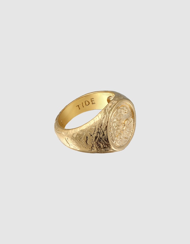 Haze & Glory - ICONIC EXCLUSIVE - Ring Signet Men Tide 925 Sterling Silver
